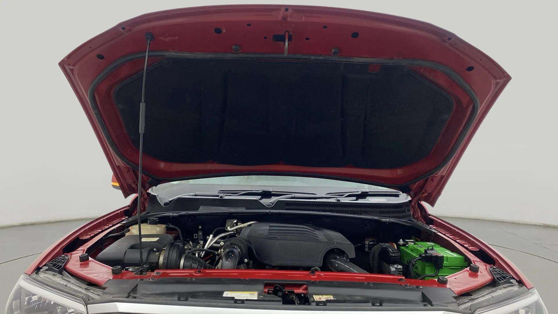Engine bay of a Mahindra Scorpio-N