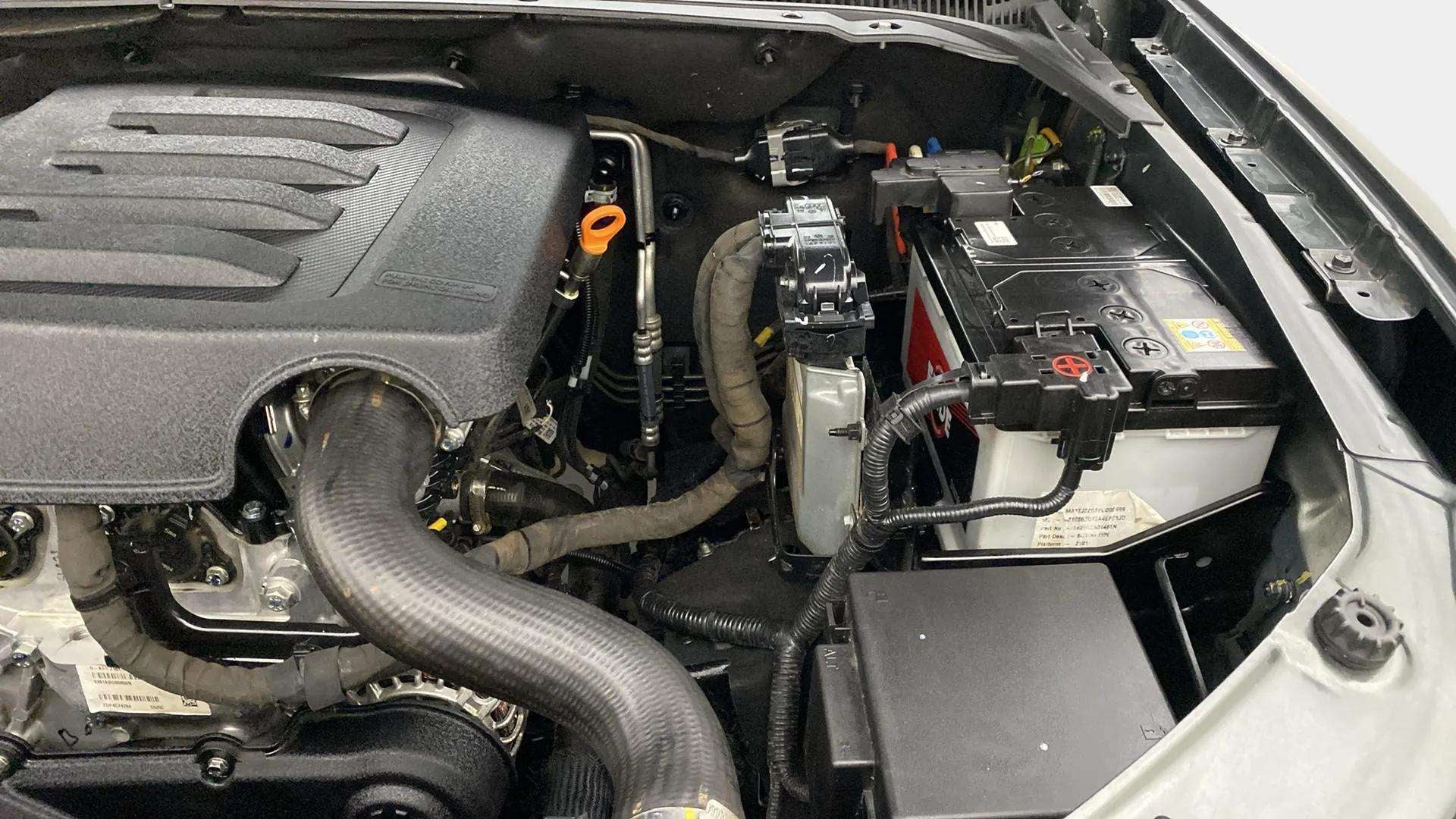 Engine bay of a Mahindra Scorpio-N