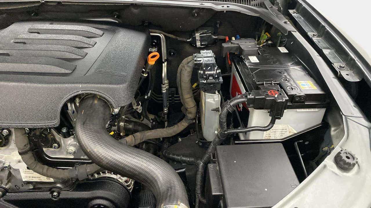Engine bay of a Mahindra Scorpio-N