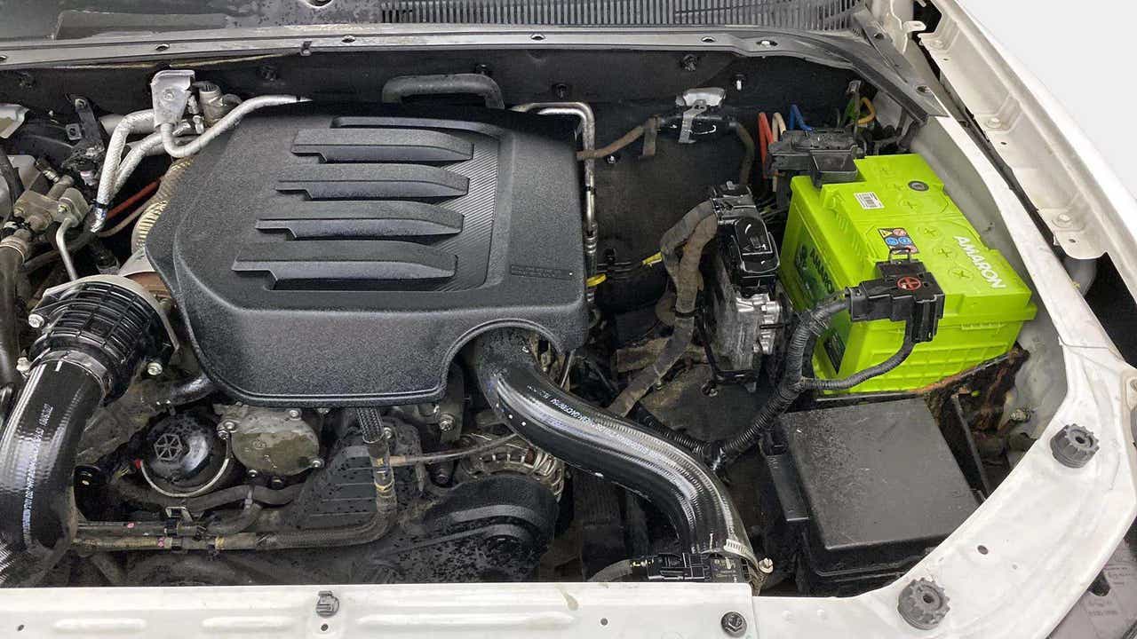 Engine bay of a Mahindra Scorpio-N