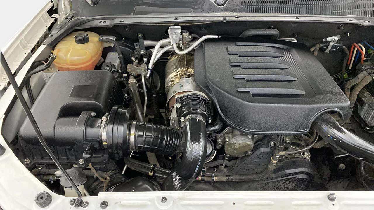 Engine bay of a Mahindra Scorpio-N
