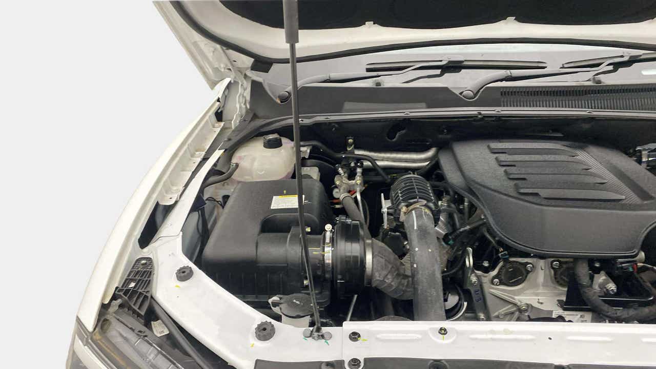 Engine bay view of a Mahindra Scorpio-N