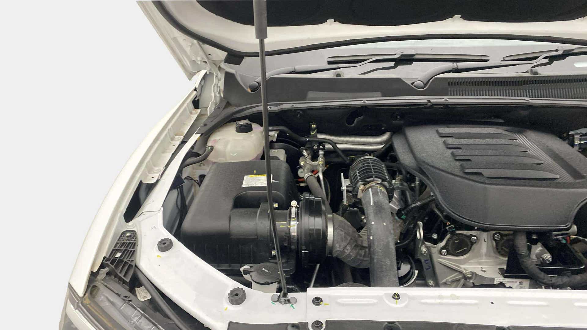 Engine bay view of a Mahindra Scorpio-N