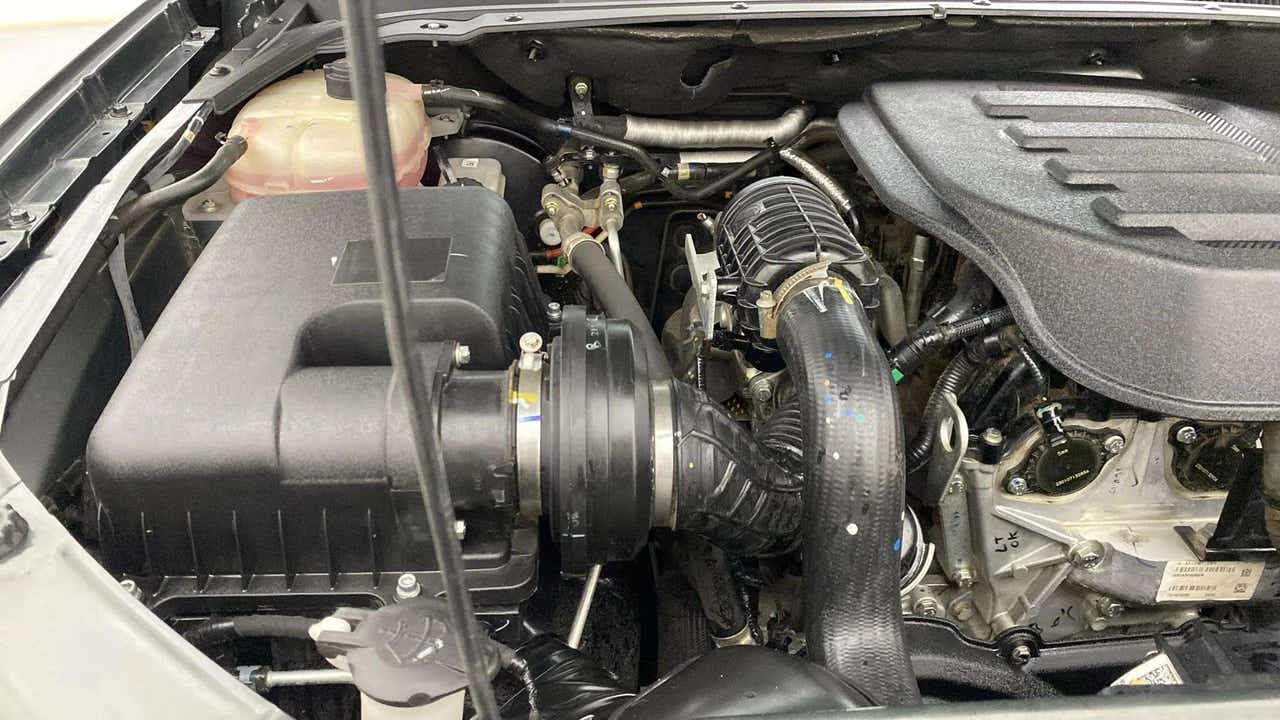 Engine bay of a Mahindra Scorpio-N