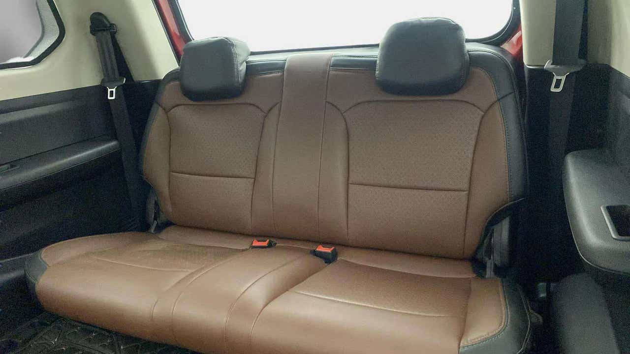 Rear seat view of a Mahindra Scorpio-N