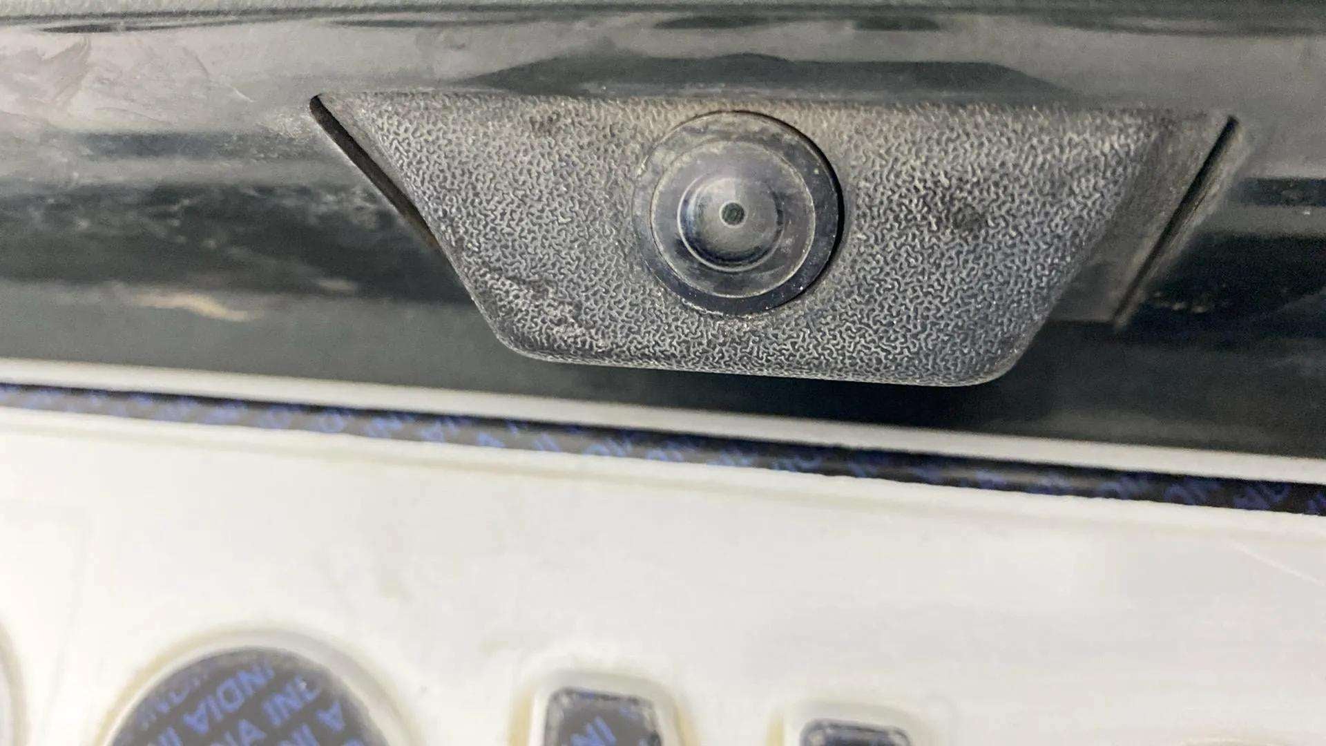 Close-up of rear camera of a Mahindra Scorpio-N