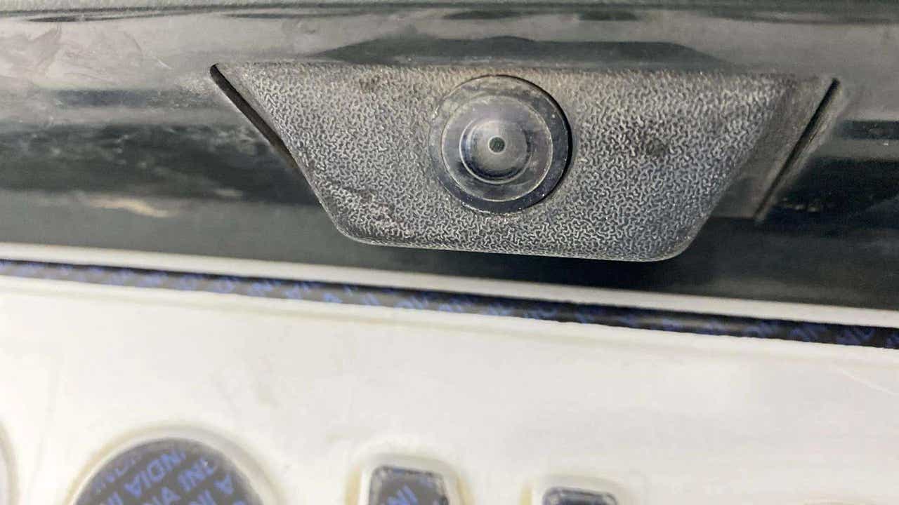 Close-up of rear camera of a Mahindra Scorpio-N