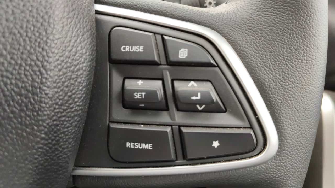 Steering wheel controls of a Mahindra Scorpio-N