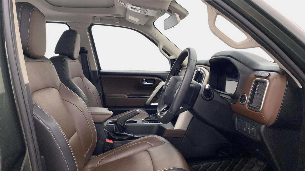 Front interior view of a Mahindra Scorpio-N