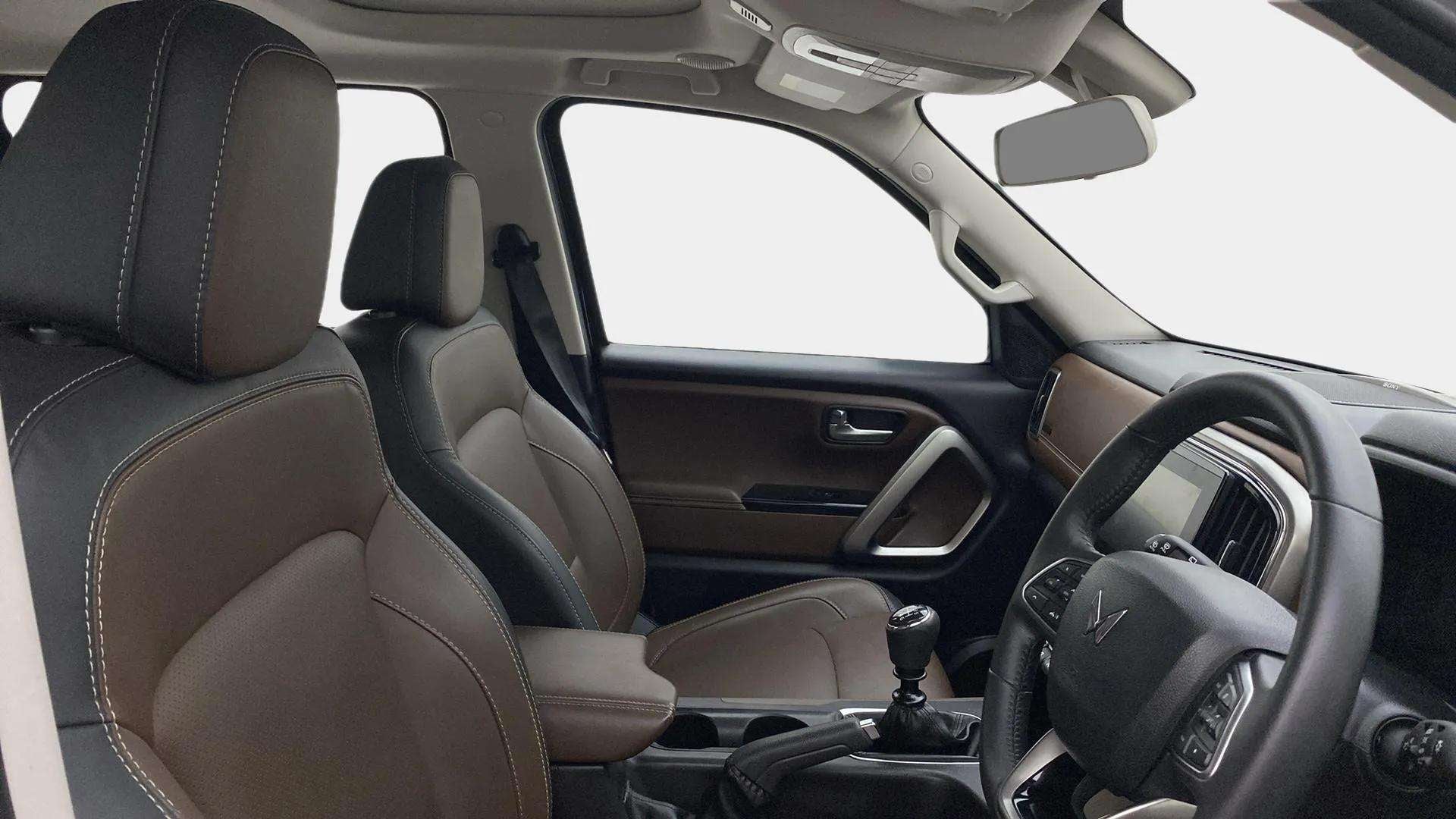 Front interior view of a Mahindra Scorpio-N