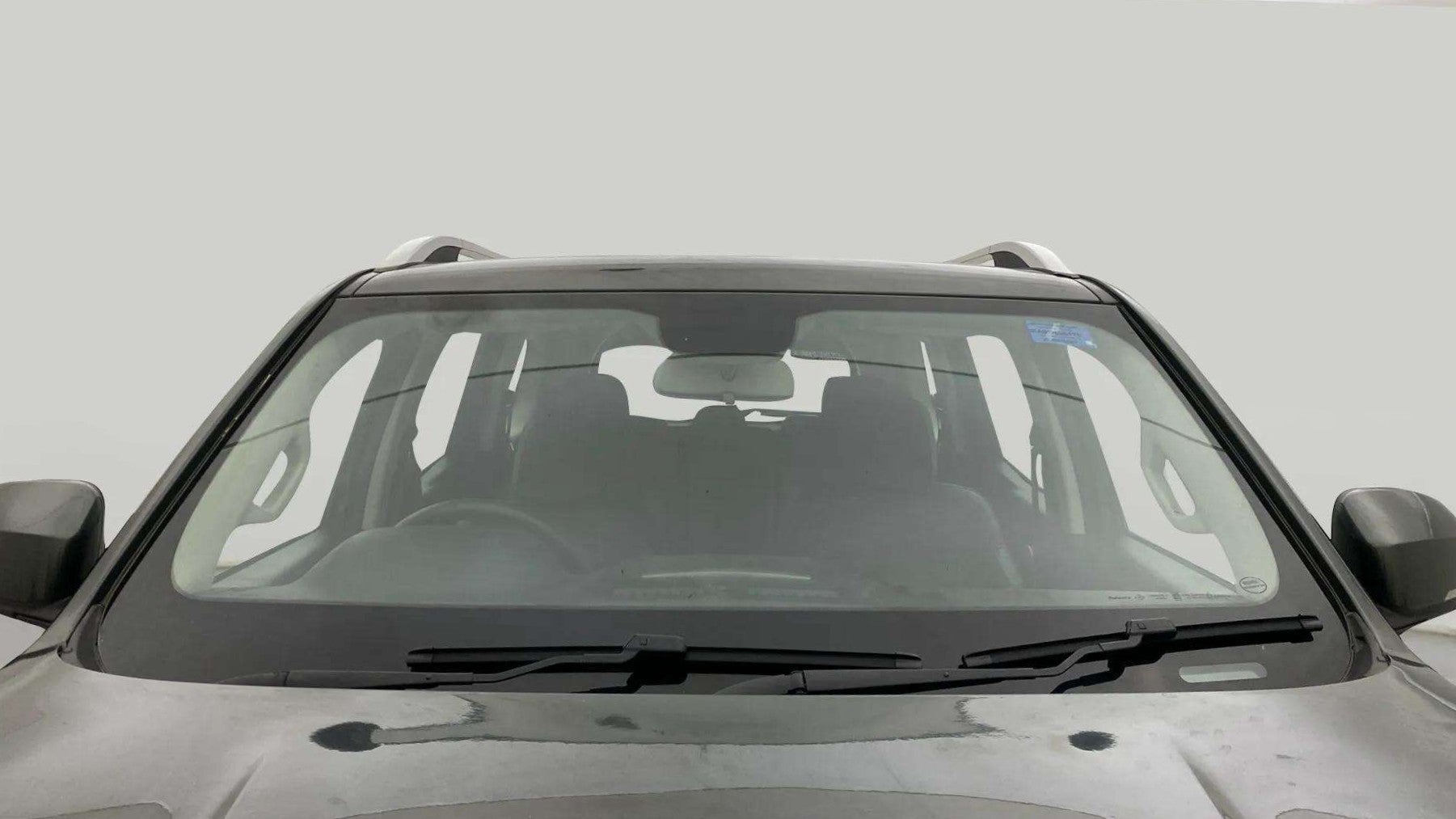 Front windshield view of a Mahindra Scorpio-N