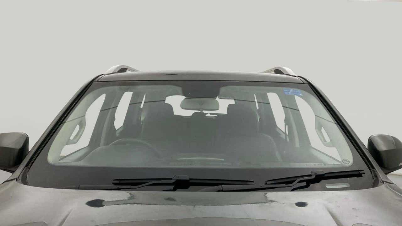 Front windshield view of a Mahindra Scorpio-N