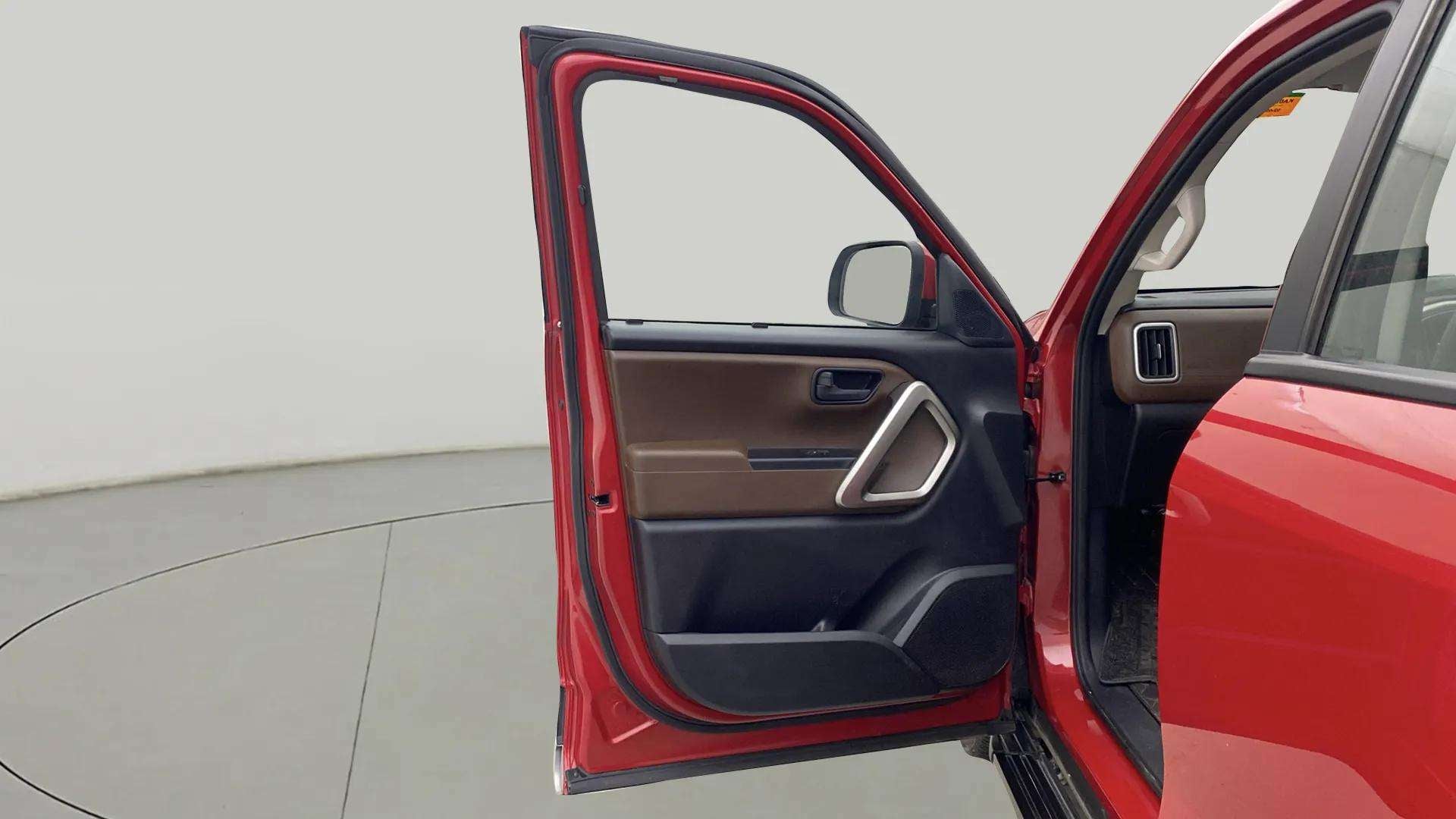 Front driver side door panel of a Mahindra Scorpio-N