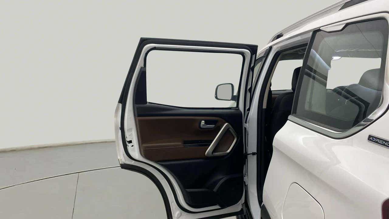 Rear door view of a Mahindra Scorpio-N