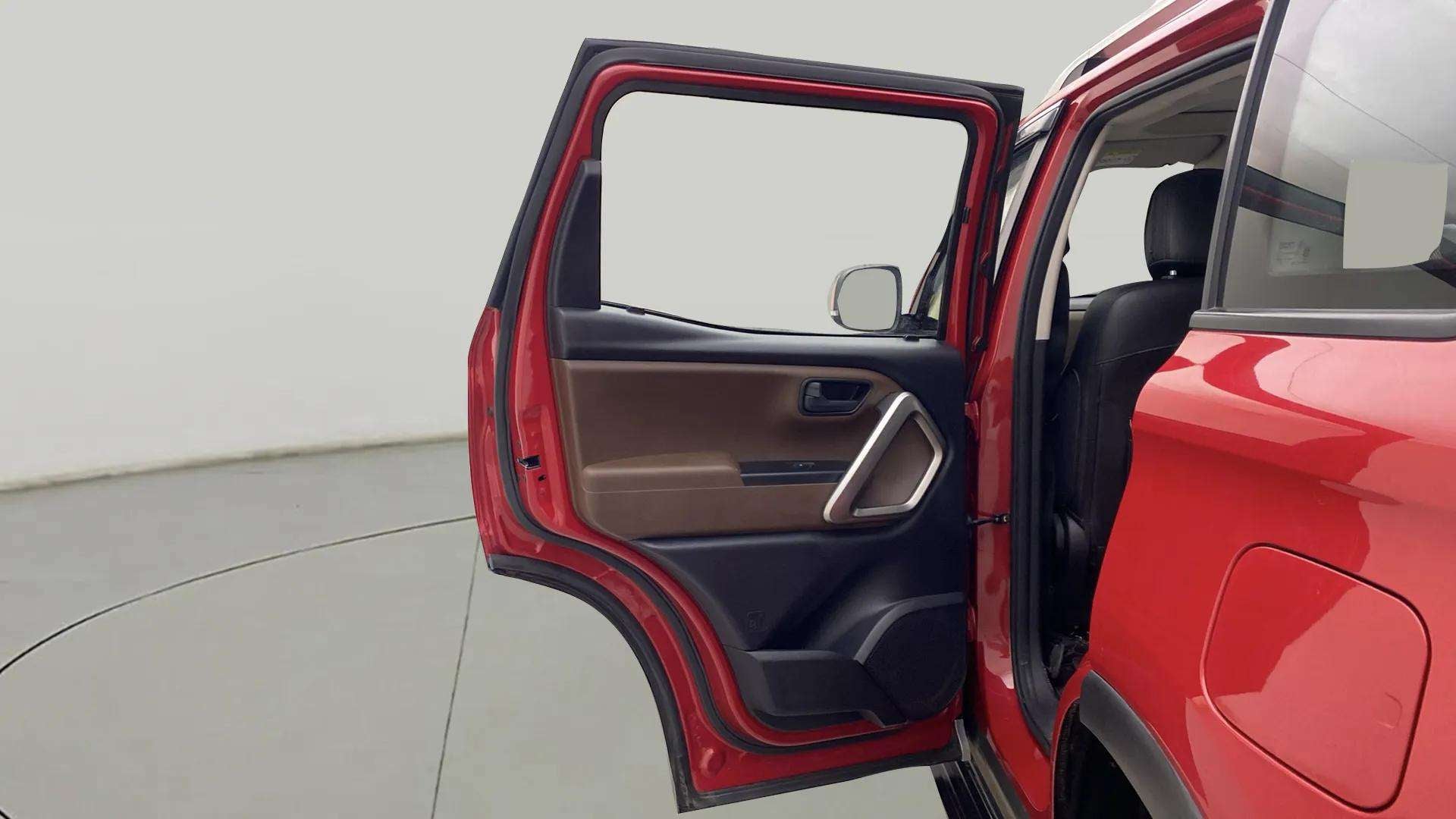 Rear door view of a Mahindra Scorpio-N