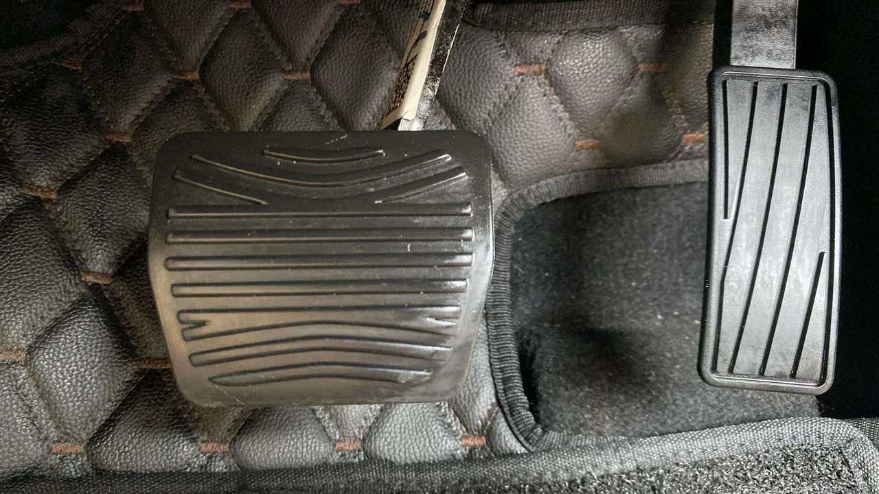 Pedals area view of a Mahindra Scorpio-N
