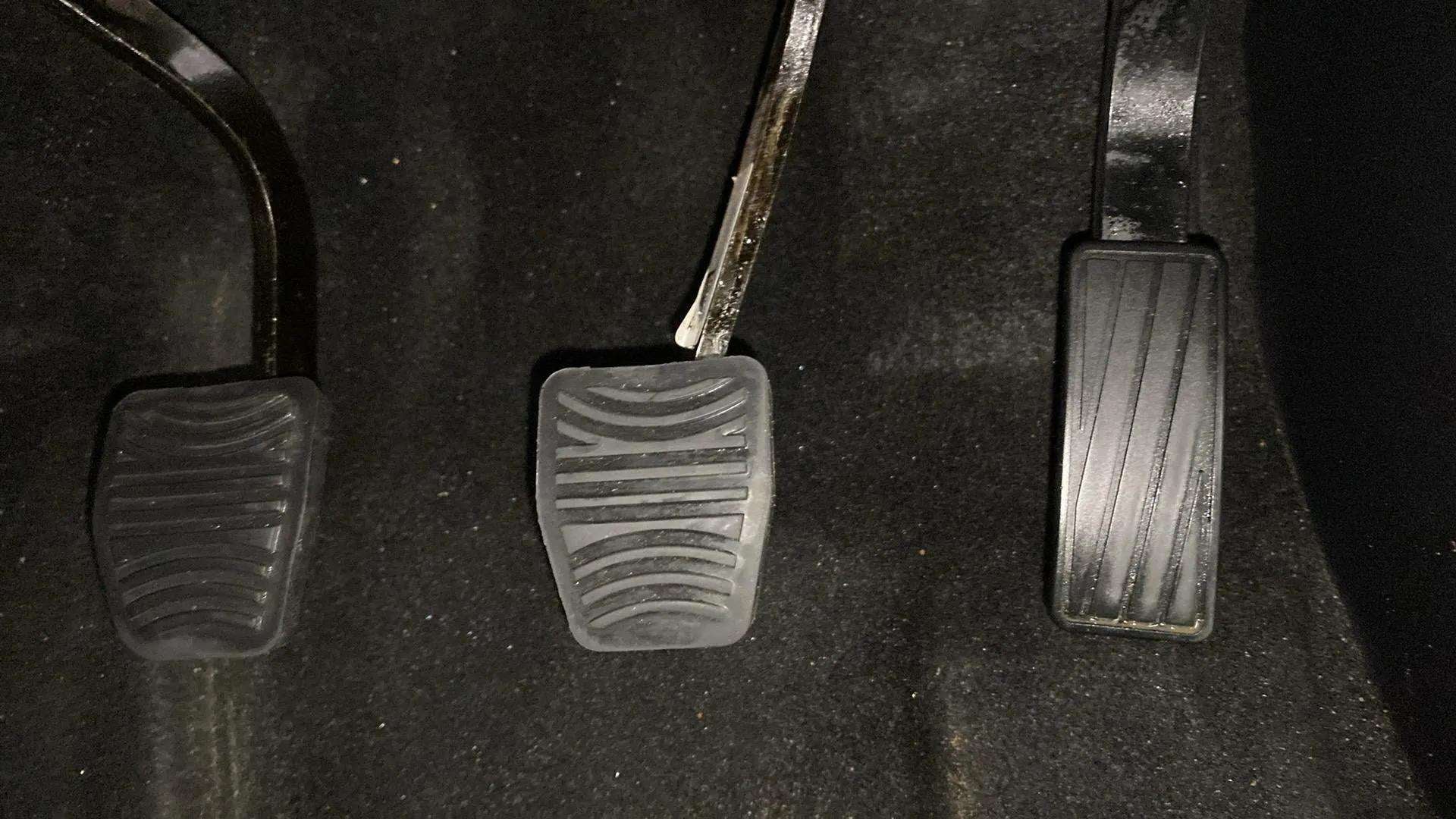Foot pedals of a Mahindra Scorpio-N