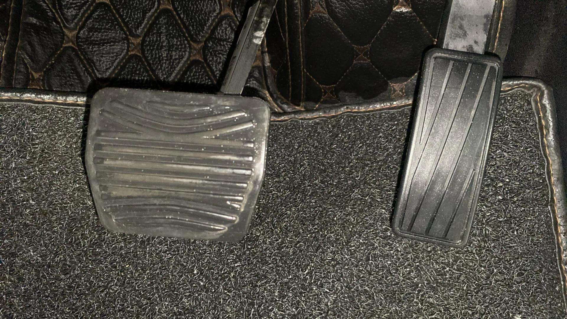 Foot pedals of a Mahindra Scorpio-N
