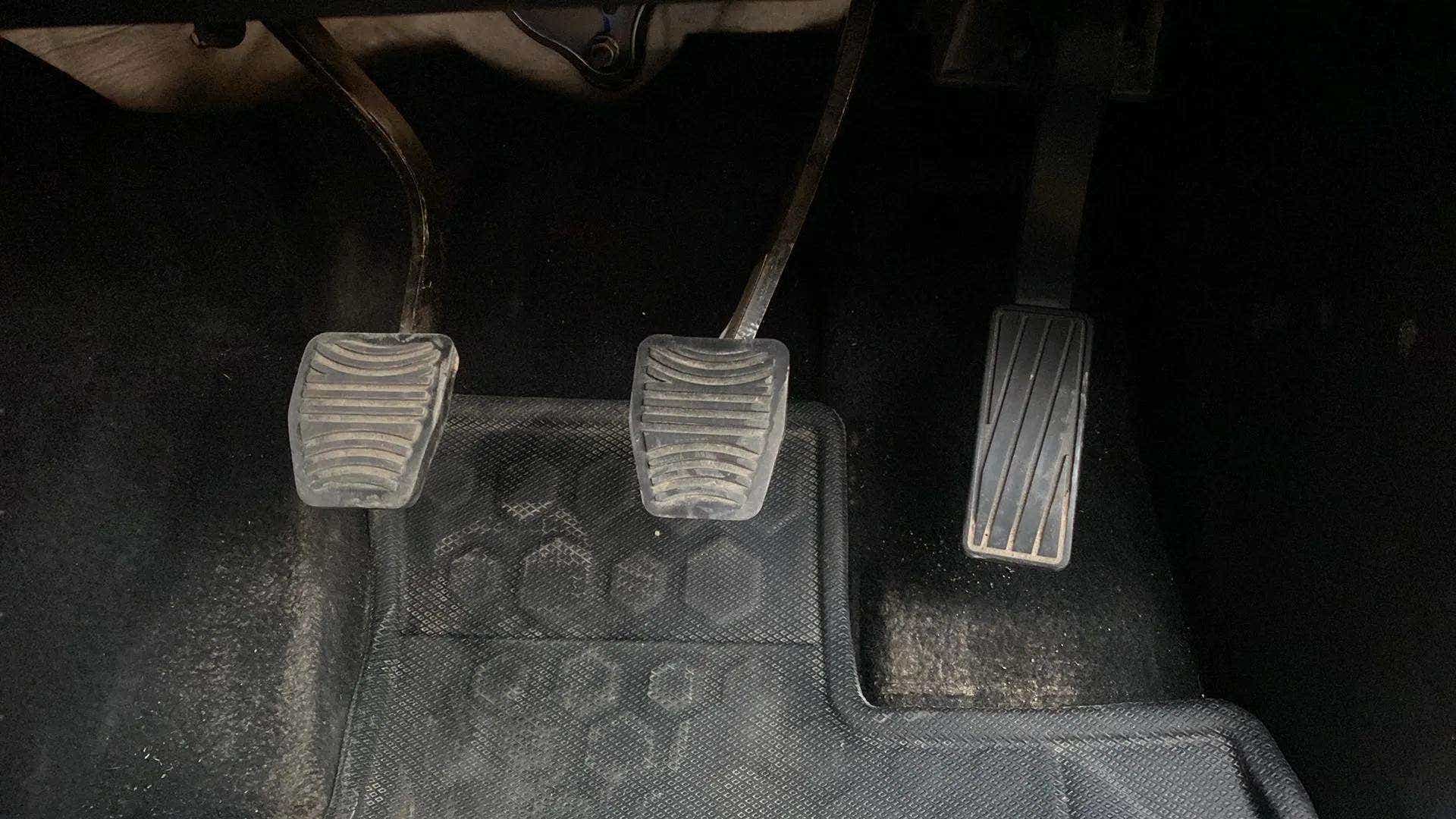 Foot pedals of a Mahindra Scorpio-N