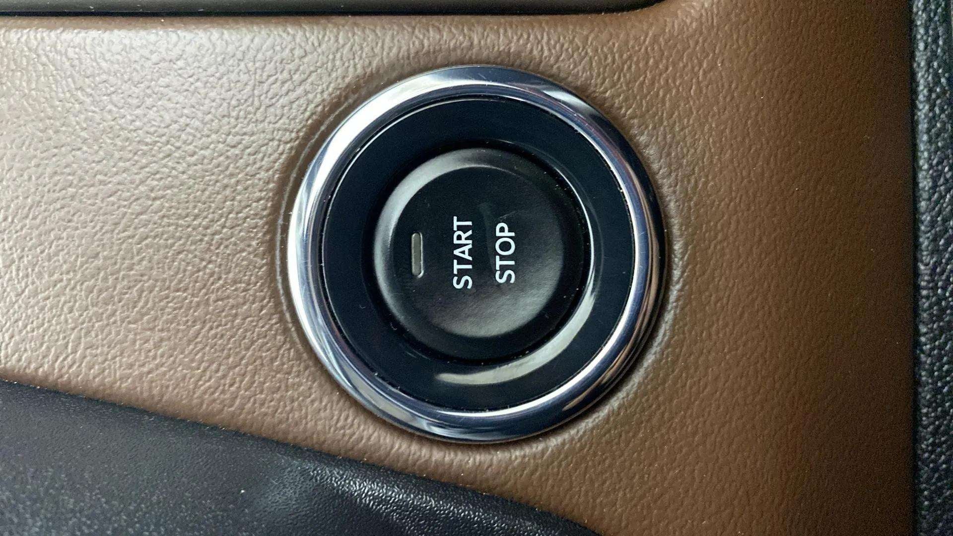 Start stop button of a Mahindra Scorpio-N