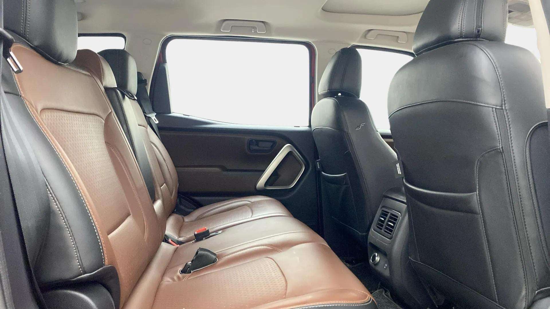 Rear seat view of a Mahindra Scorpio-N