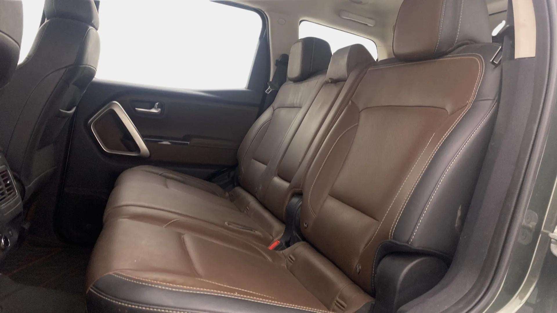 Rear seat view of a Mahindra Scorpio-N