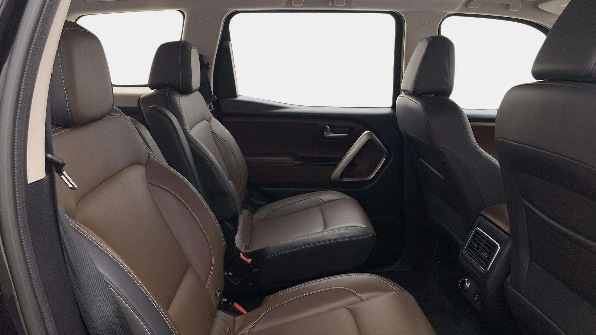 Rear seat interior view of a Mahindra Scorpio-N