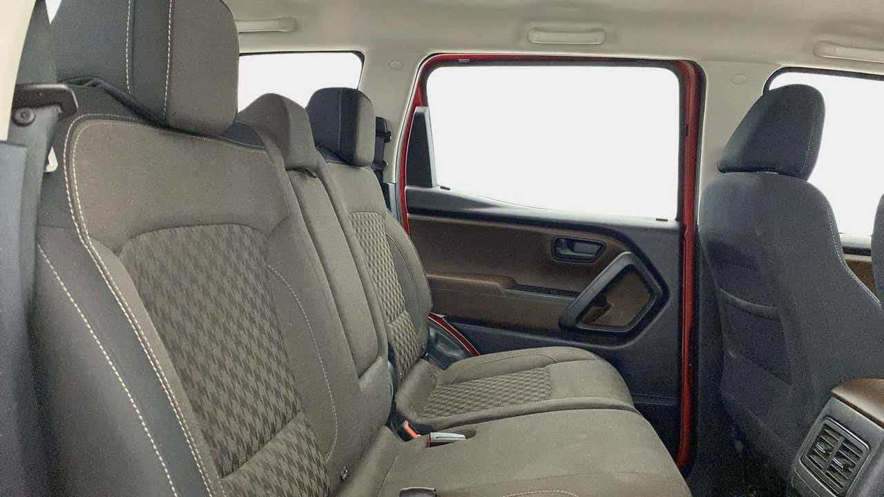 Rear seat and door view of a Mahindra Scorpio-N