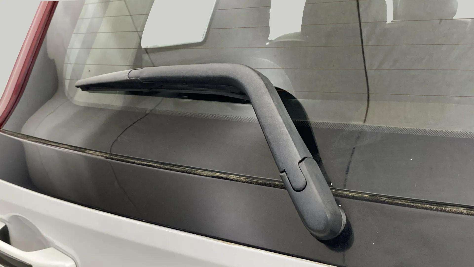 Rear windshield wiper view of a Mahindra Scorpio-N