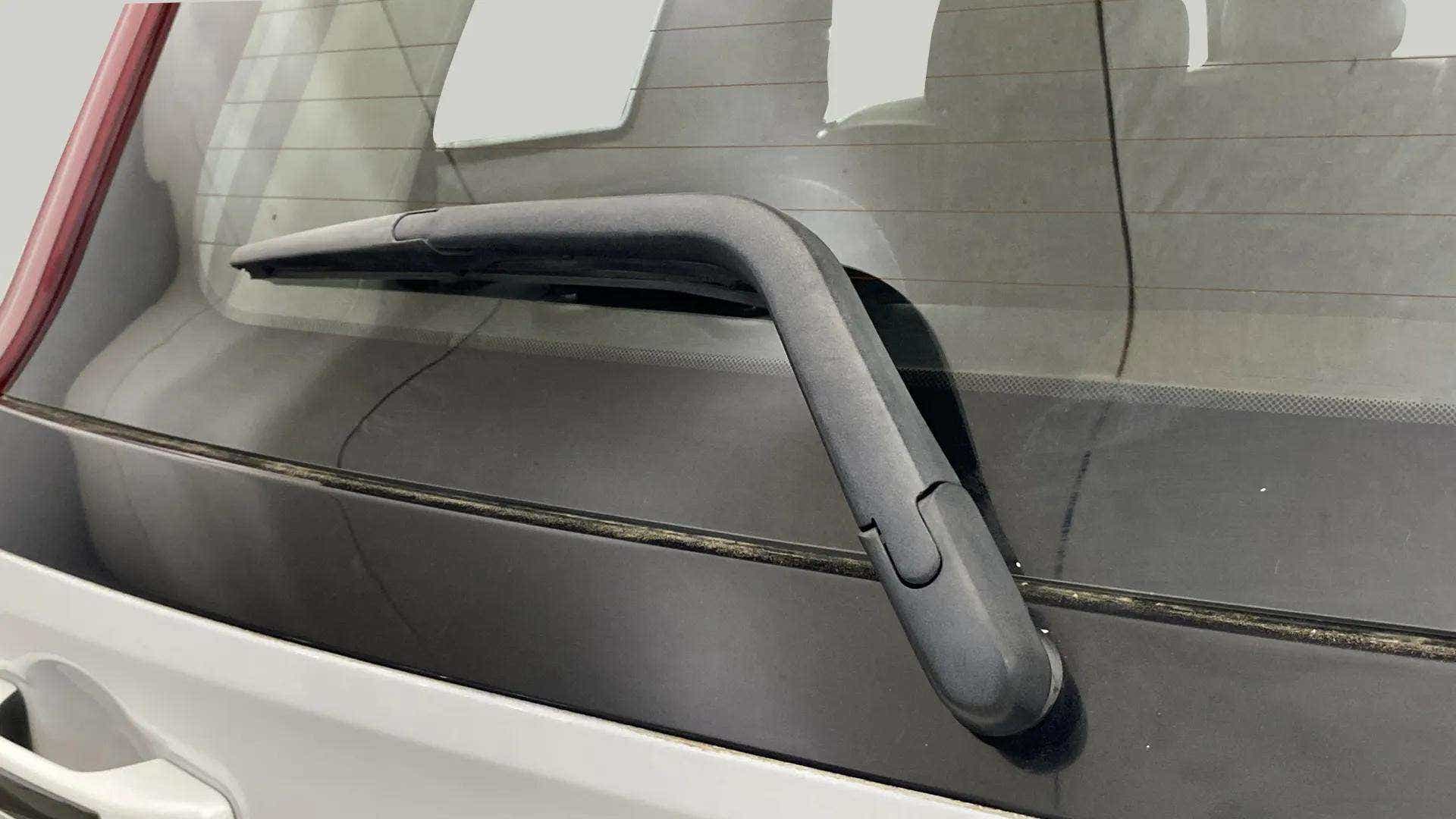 Rear windshield wiper view of a Mahindra Scorpio-N
