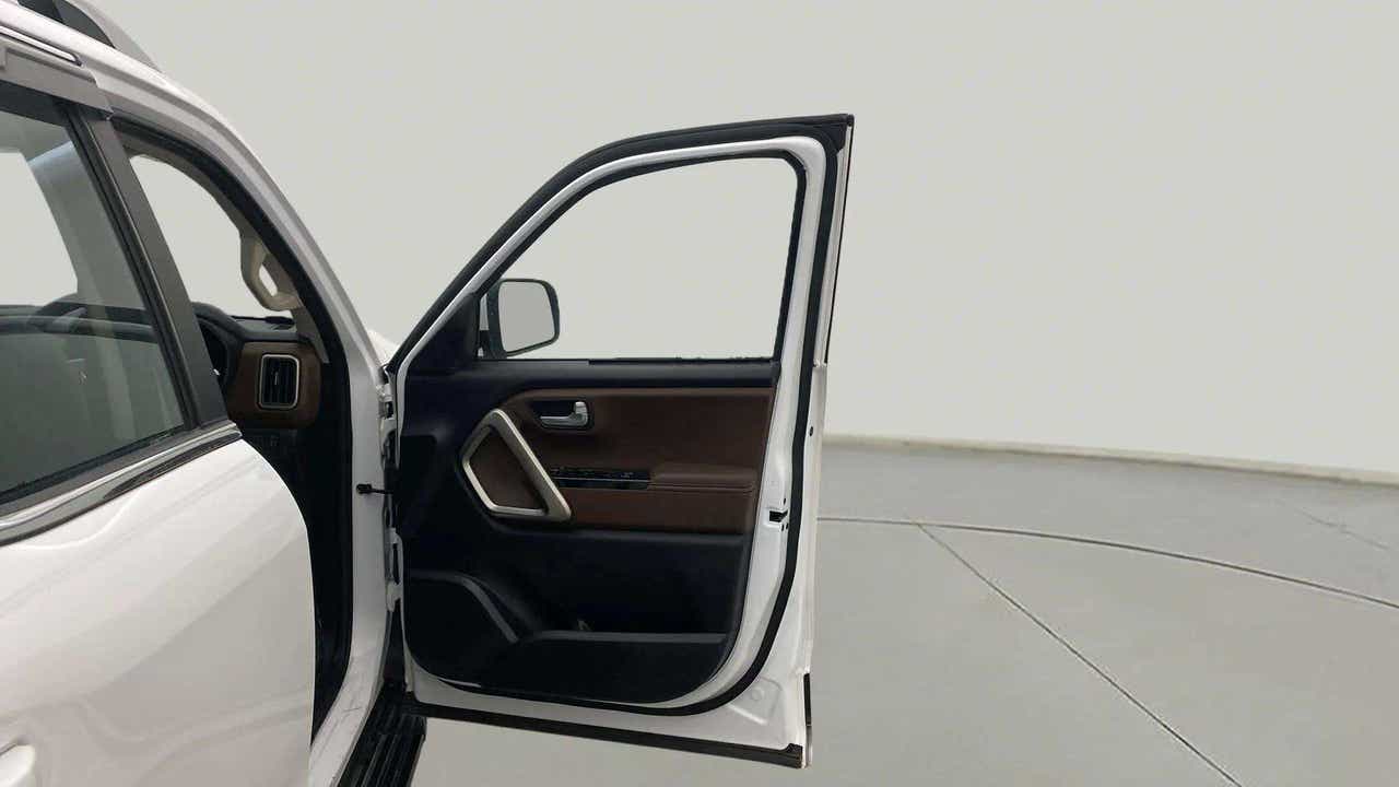 Front driver door interior of a Mahindra Scorpio-N