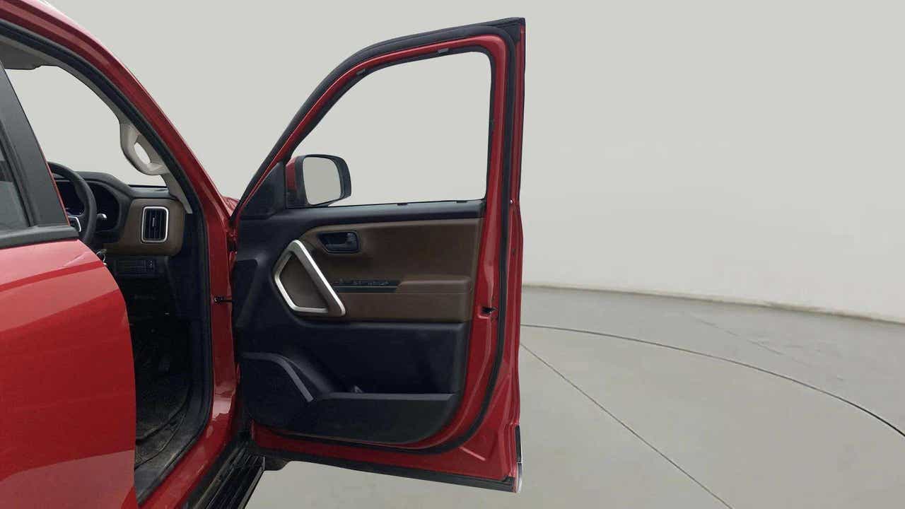 Driver door interior of a Mahindra Scorpio-N