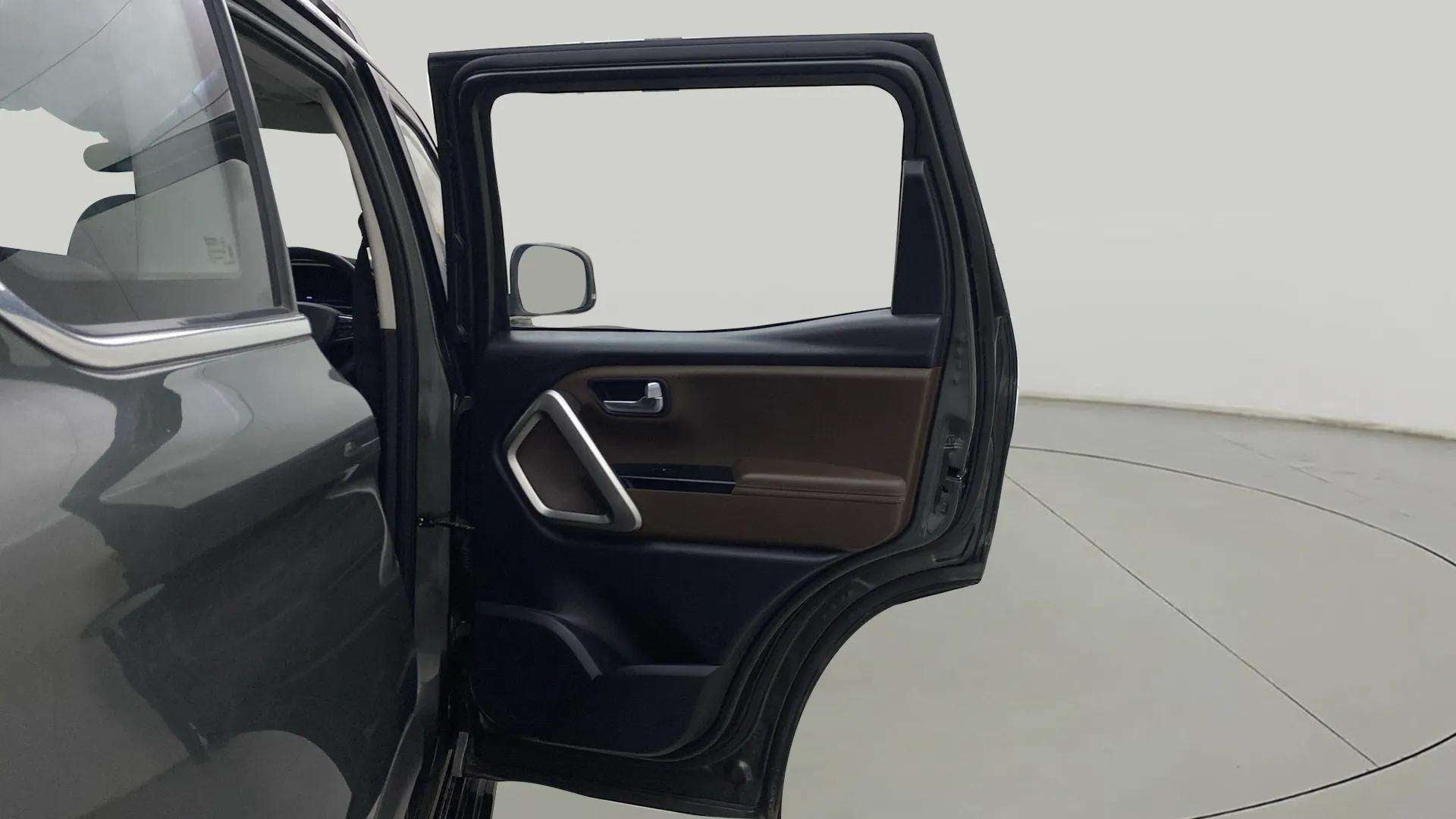 Rear door interior view of a Mahindra Scorpio-N