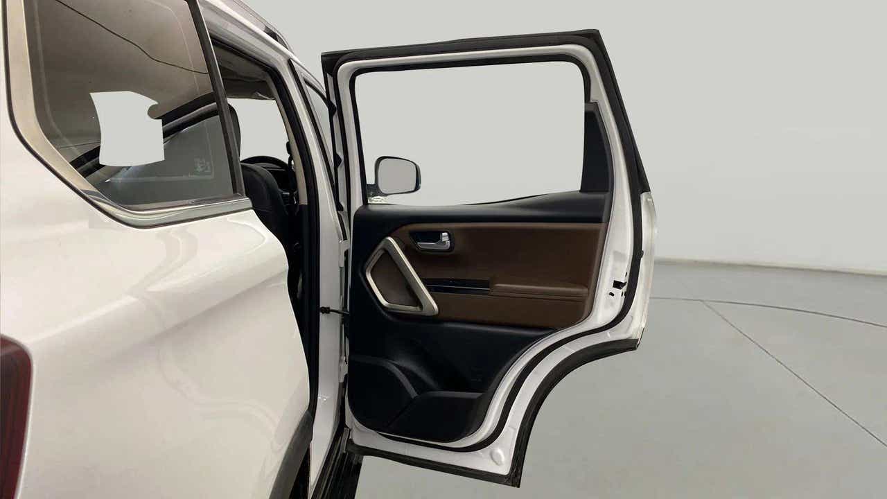 Rear door open view of a Mahindra Scorpio-N