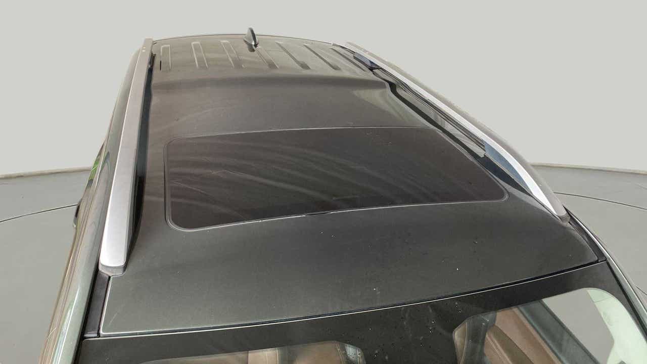 Sunroof and roof rails view of a Mahindra Scorpio-N