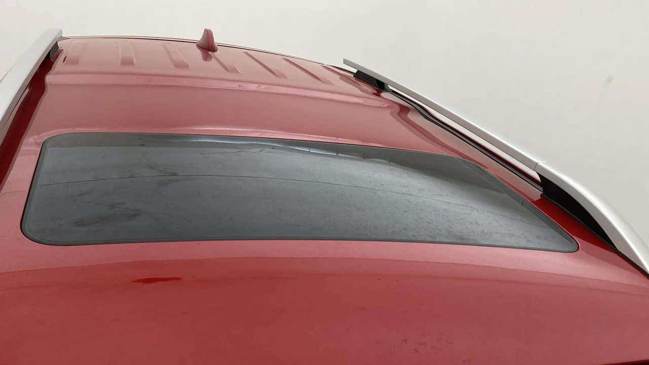 Sunroof view of a Mahindra Scorpio-N