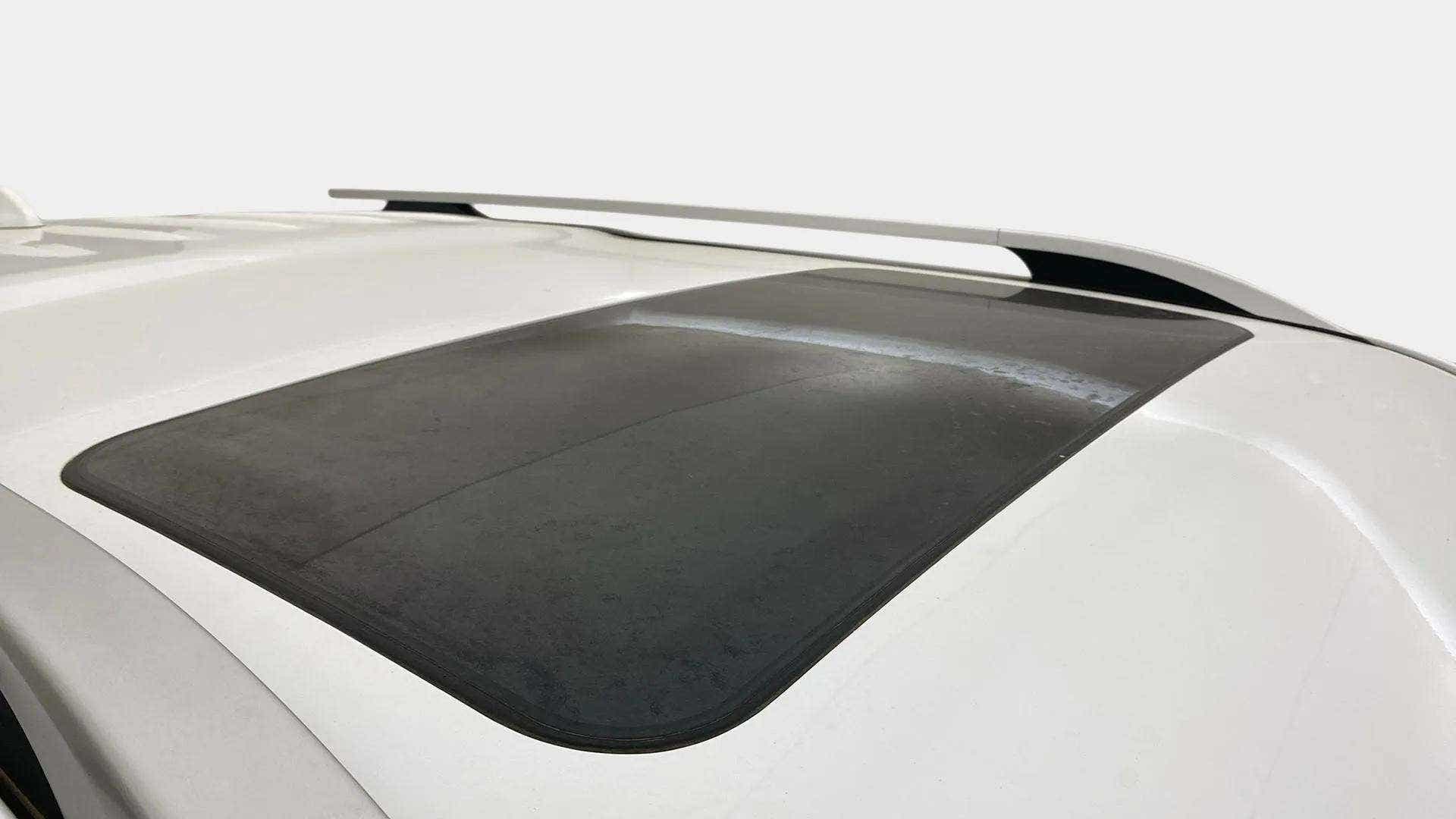 Sunroof and roof rail close-up of a Mahindra Scorpio-N