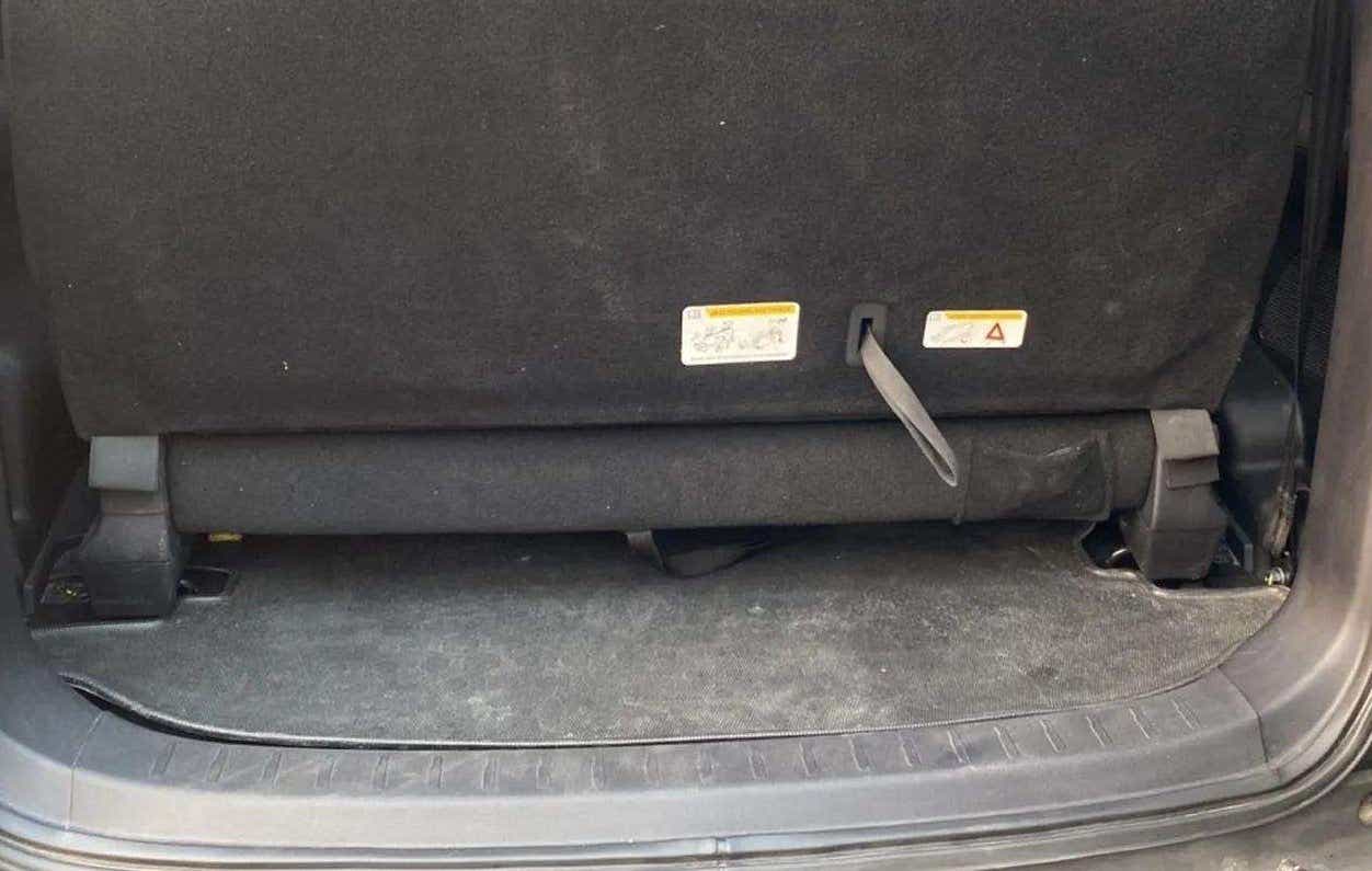 Rear boot area view of a Mahindra Scorpio-N