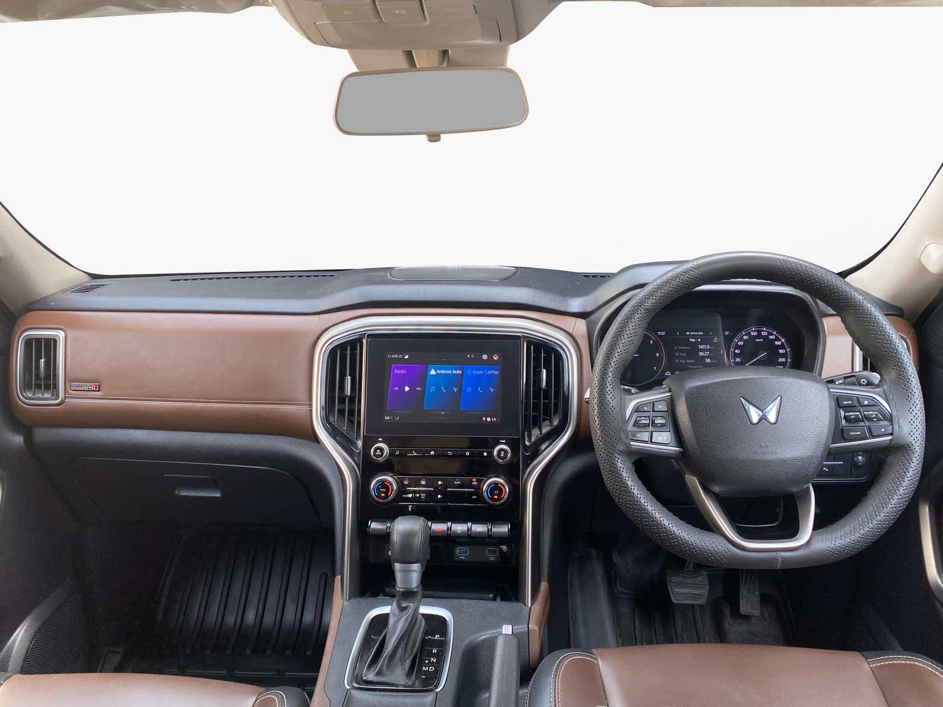 Interior dashboard of a Mahindra Scorpio-N