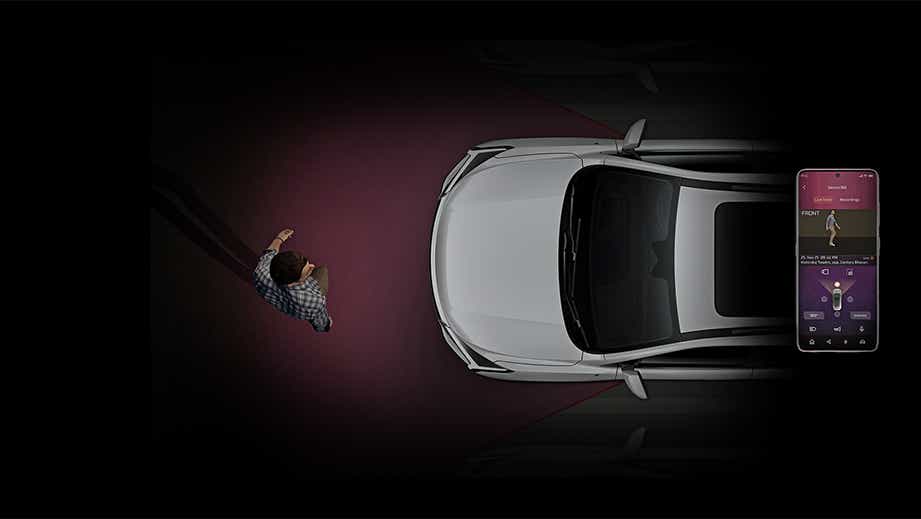 Top view of a Mahindra XEV 9S