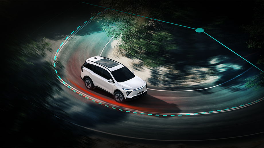 Top view of a Mahindra XEV 9S