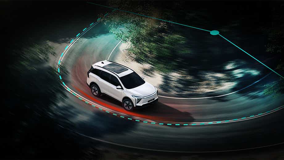 Top view of a Mahindra XEV 9S