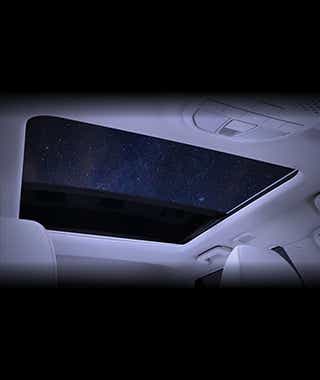 Sunroof interior view of Mahindra XUV 3XO EV