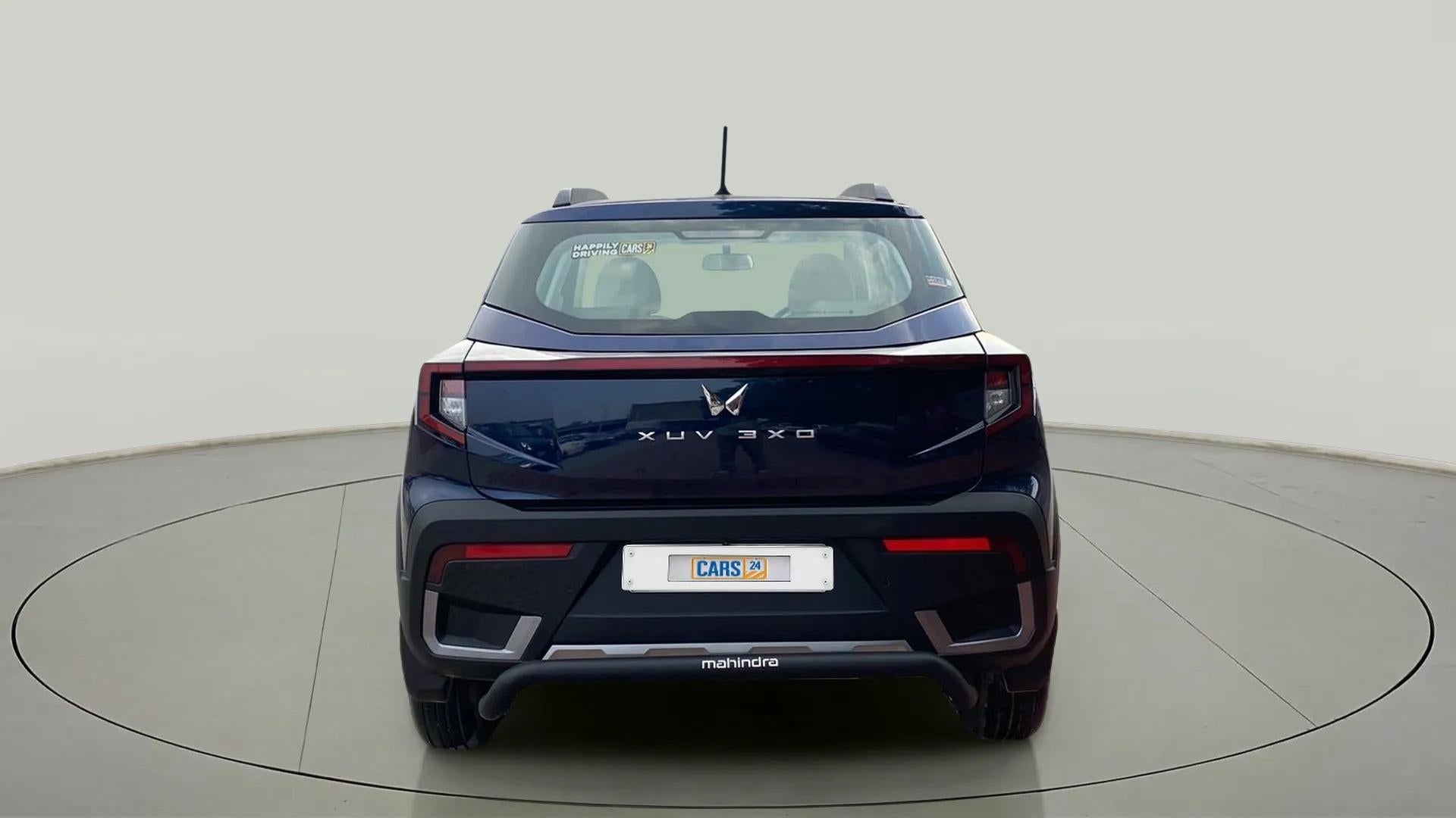 Rear view of a Mahindra XUV 3XO