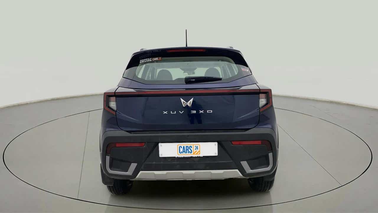 Rear view of a Mahindra XUV 3XO