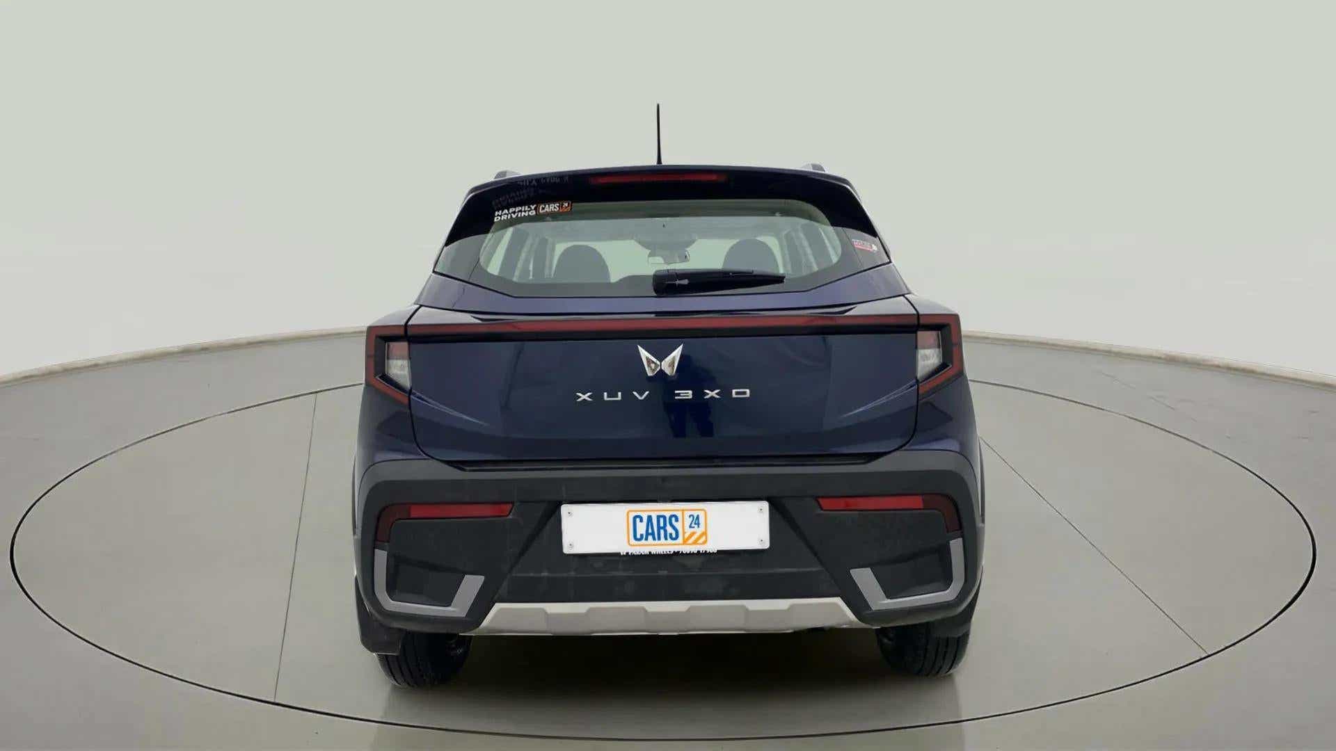 Rear view of a Mahindra XUV 3XO