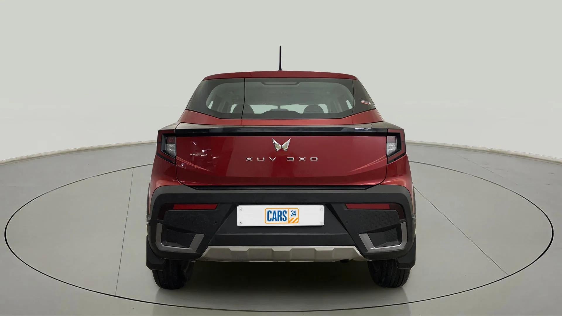 Rear view of a Mahindra XUV 3XO