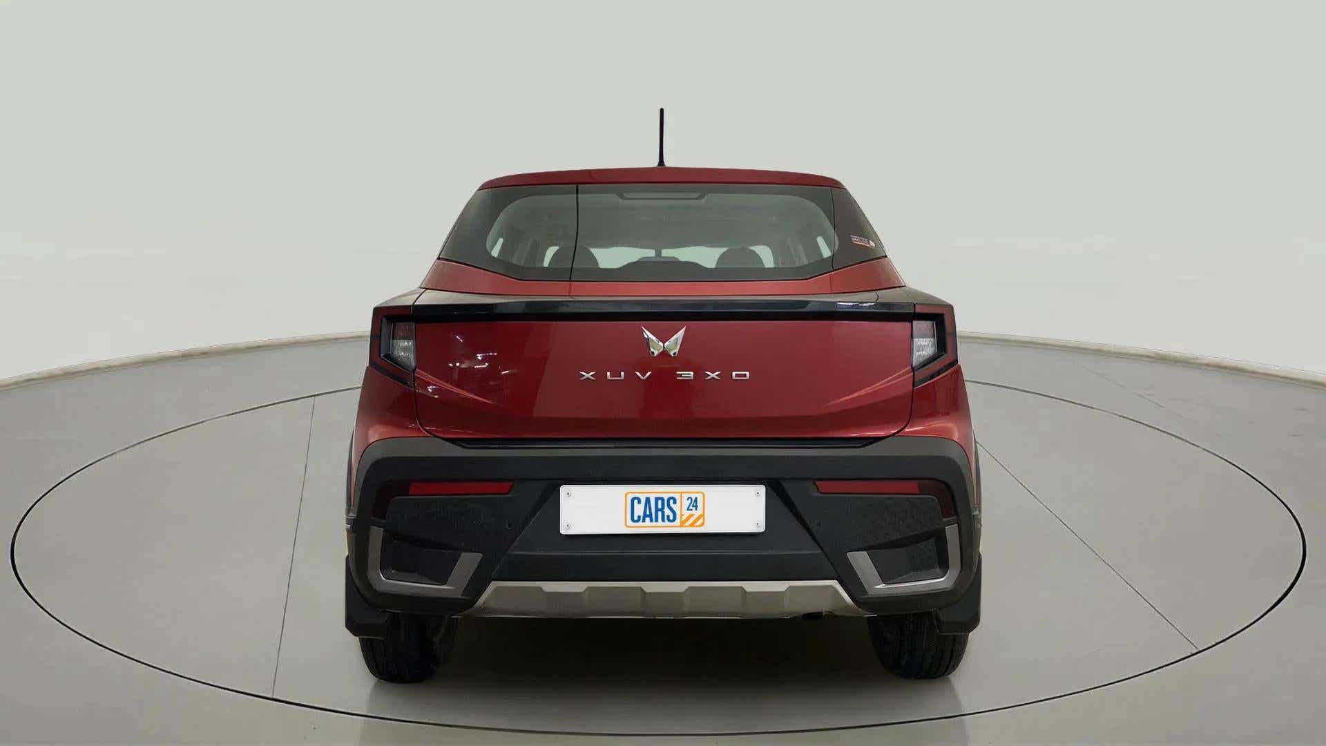 Rear view of a Mahindra XUV 3XO