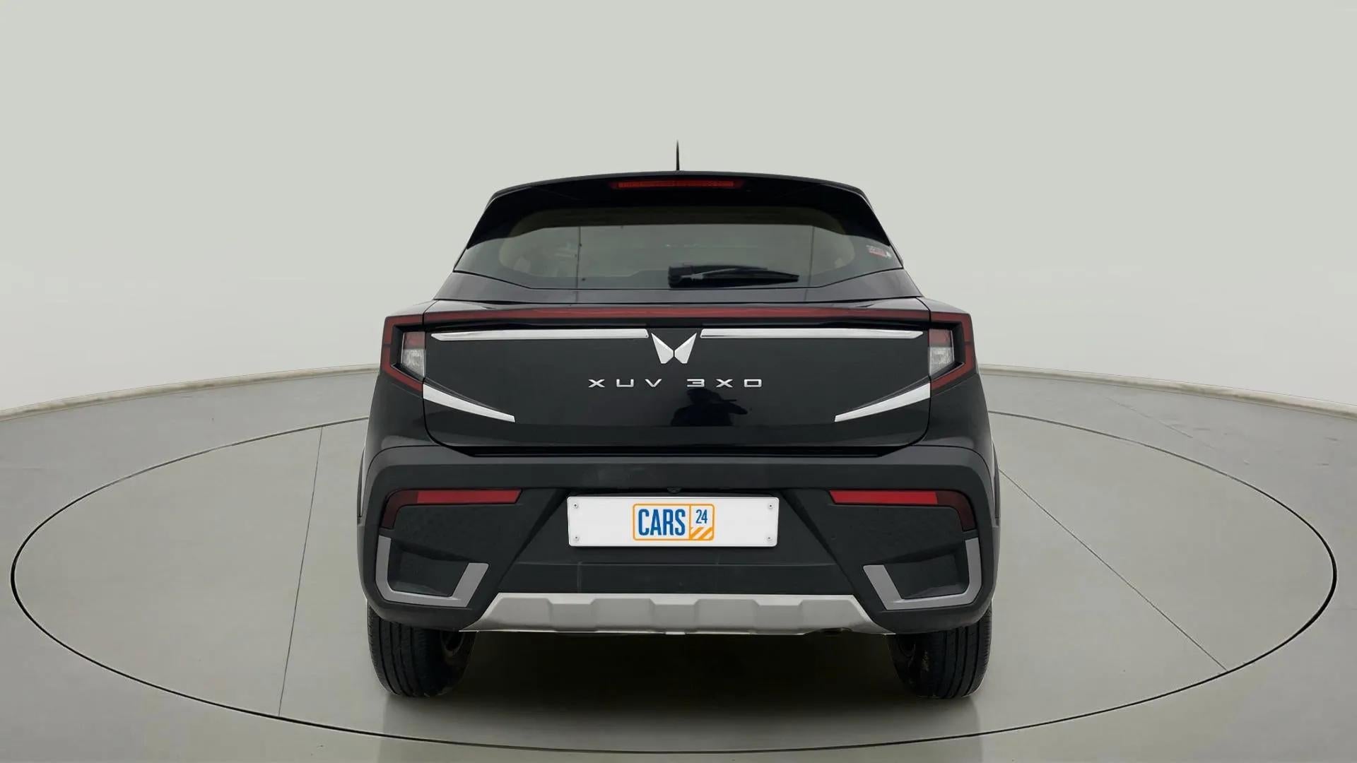 Rear view of a Mahindra XUV 3XO