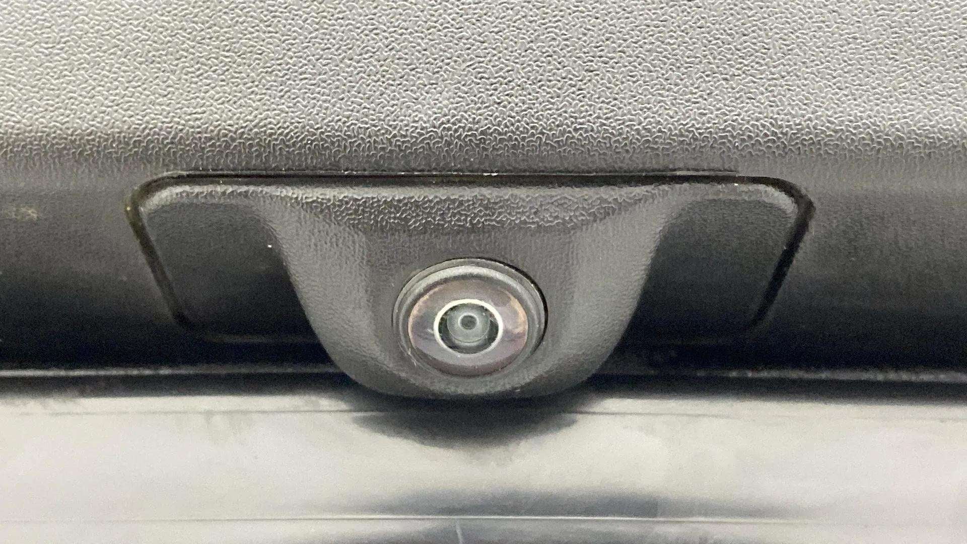 Close-up of a rear view camera of a Mahindra XUV 3XO